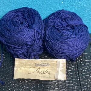 2 Rewound Cascade Yarns Avalon 50% Cotton 50% Acrylic Color 19